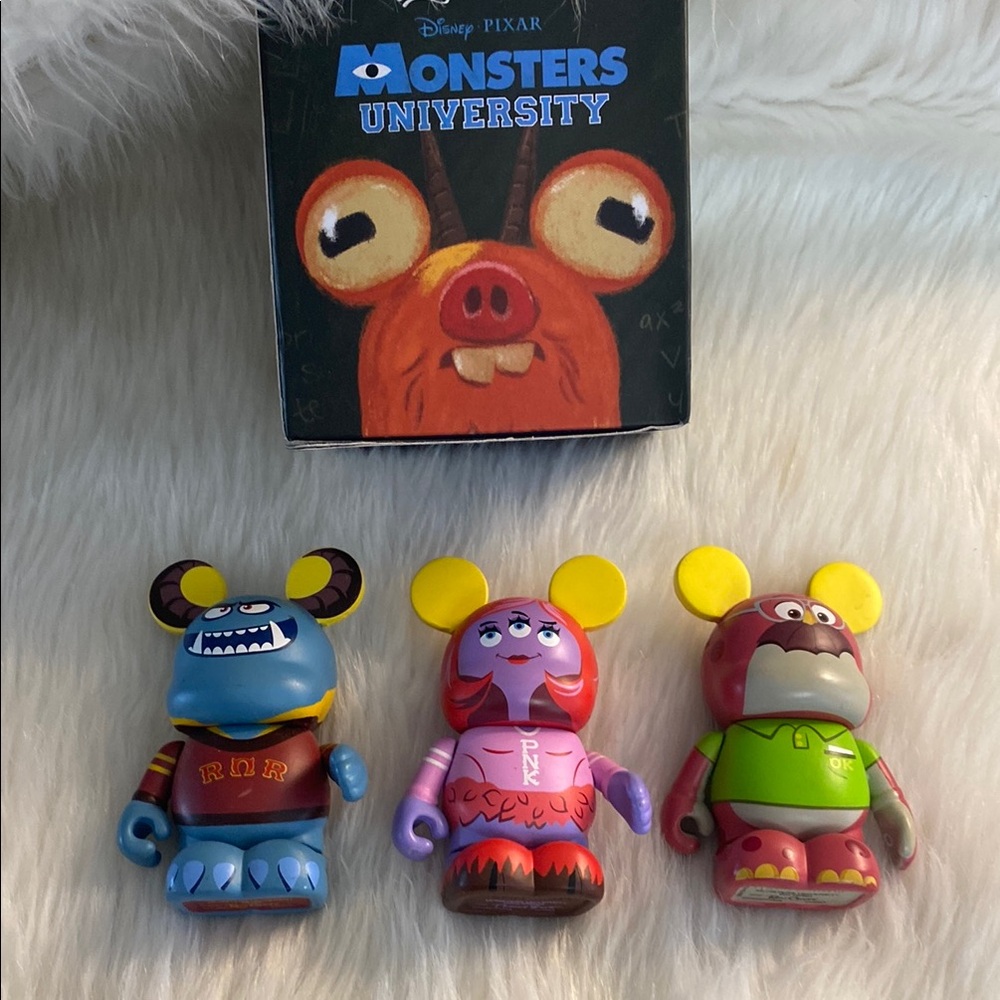 Set of 3 Disney Monsters University Vinylmation Figures